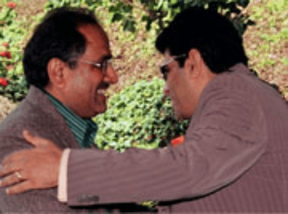 Dr. Nirmal Singh, Member National Executive & Ex-President BJP, J&K, with Reapan Tikoo