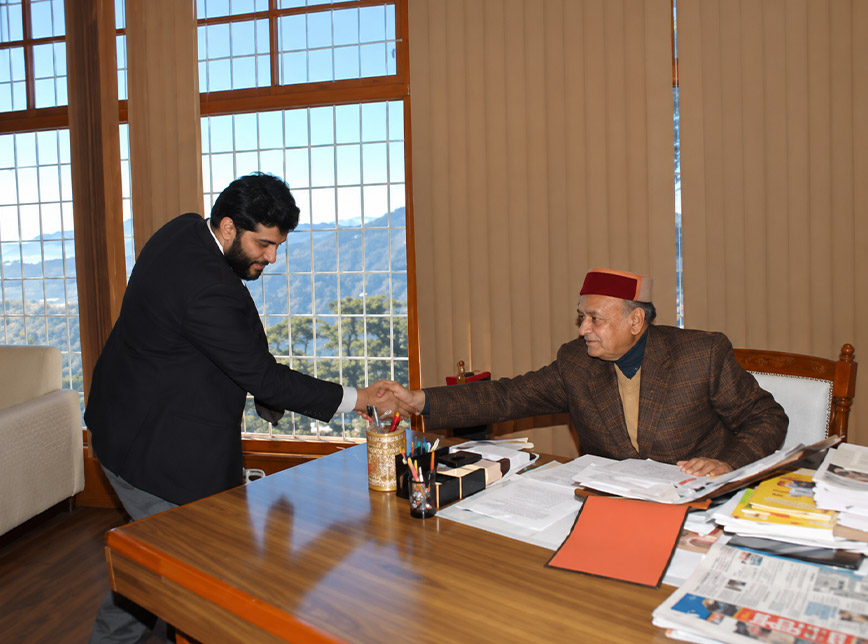 Prof Prem Kumar Dhumal, senior BJP leader and ex-CM Himachal